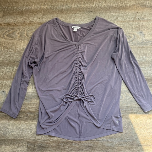 Athleta Crossover Ruched Top Size XL - Picture 8 of 11